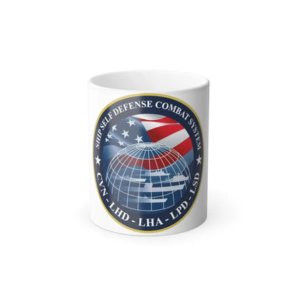 Ship Self Defense Combat System (U.S. Navy) Color Changing Mug 11oz-11oz-Go Mug Yourself