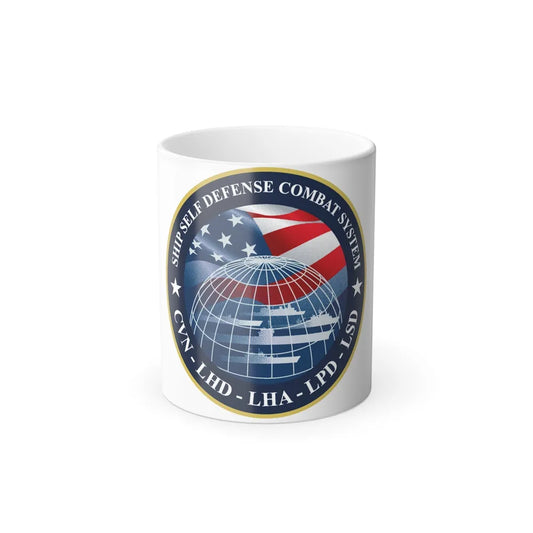 Ship Self Defense Combat System (U.S. Navy) Color Changing Mug 11oz-11oz-Go Mug Yourself
