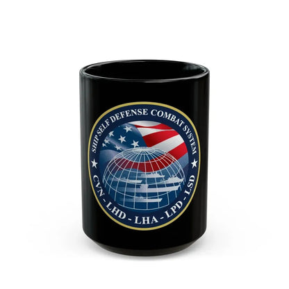 Ship Self Defense Combat System (U.S. Navy) Black Coffee Mug 15oz - Go Mug Yourself
