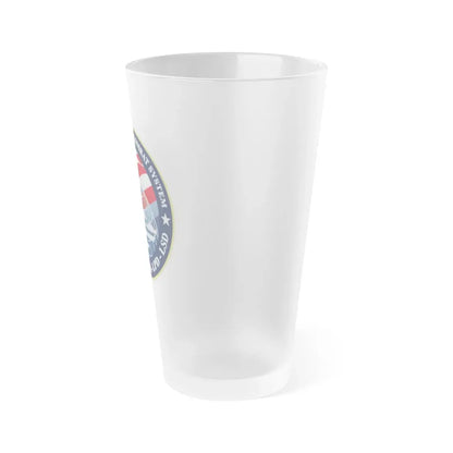 Ship Self Defense Combat System (U.S. Navy) Frosted Pint Glass 16oz - Go Mug Yourself