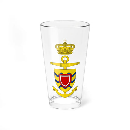 Ships badge for Beskytteren F340 (Denmark) (Coat of Arms) Pint Glass 16oz 16oz - Go Mug Yourself