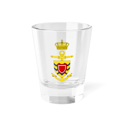 Ships badge for Beskytteren F340 (Denmark) (Coat of Arms) Shot Glass 1.5oz 1.5oz - Go Mug Yourself