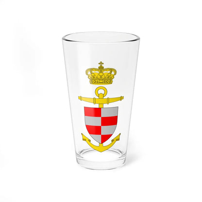 Ships badge for Bille P540 (Denmark) (Coat of Arms) Pint Glass 16oz 16oz - Go Mug Yourself