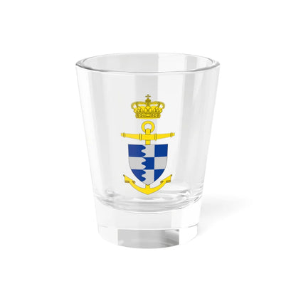 Ships badge for Bredal P541 (Denmark) (Coat of Arms) Shot Glass 1.5oz 1.5oz - Go Mug Yourself
