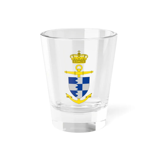 Ships badge for Bredal P541 (Denmark) (Coat of Arms) Shot Glass 1.5oz 1.5oz - Go Mug Yourself