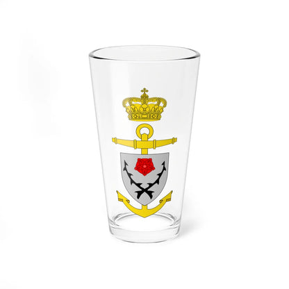 Ships badge for Flora F346 (Denmark) (Coat of Arms) Pint Glass 16oz 16oz - Go Mug Yourself