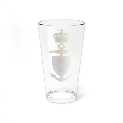 Ships badge for Flora F346 (Denmark) (Coat of Arms) Pint Glass 16oz - Go Mug Yourself