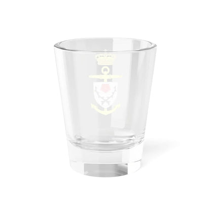 Ships badge for Flora F346 (Denmark) (Coat of Arms) Shot Glass 1.5oz - Go Mug Yourself