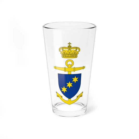 Ships badge for Freja P521 (Denmark) (Coat of Arms) Pint Glass 16oz 16oz - Go Mug Yourself