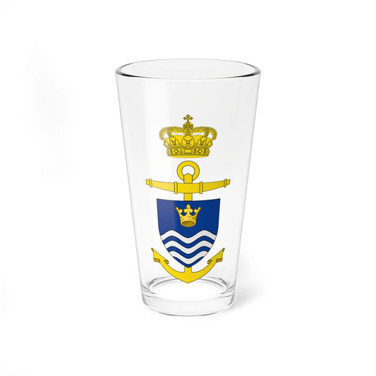 Ships badge for Ægir A560 (Denmark) (Coat of Arms) Pint Glass 16oz 16oz - Go Mug Yourself