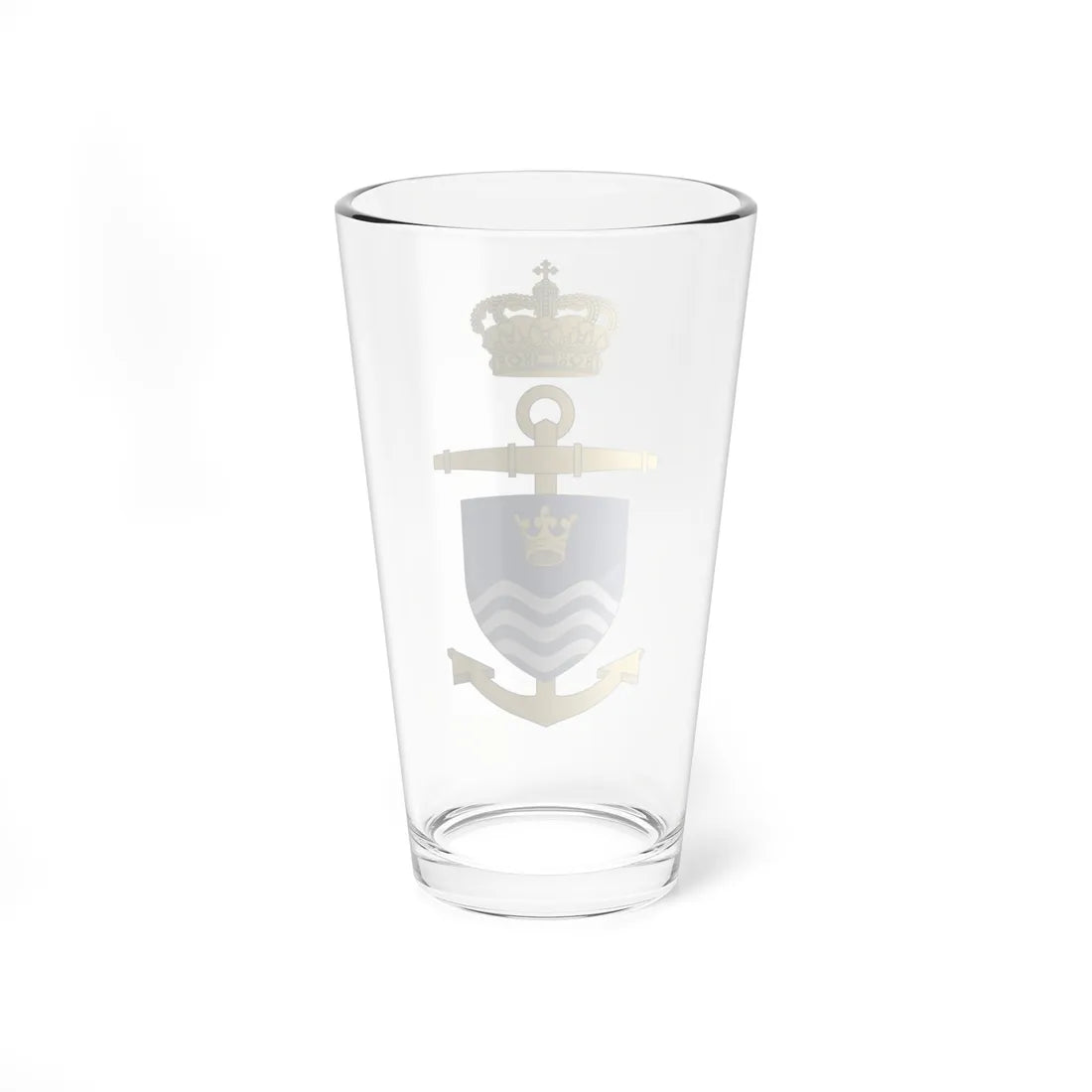 Ships badge for Ægir A560 (Denmark) (Coat of Arms) Pint Glass 16oz - Go Mug Yourself