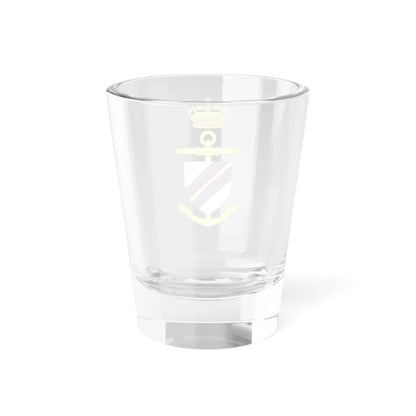 Ships badge for Holger Danske F338 (Denmark) (Coat of Arms) Shot Glass 1.5oz - Go Mug Yourself