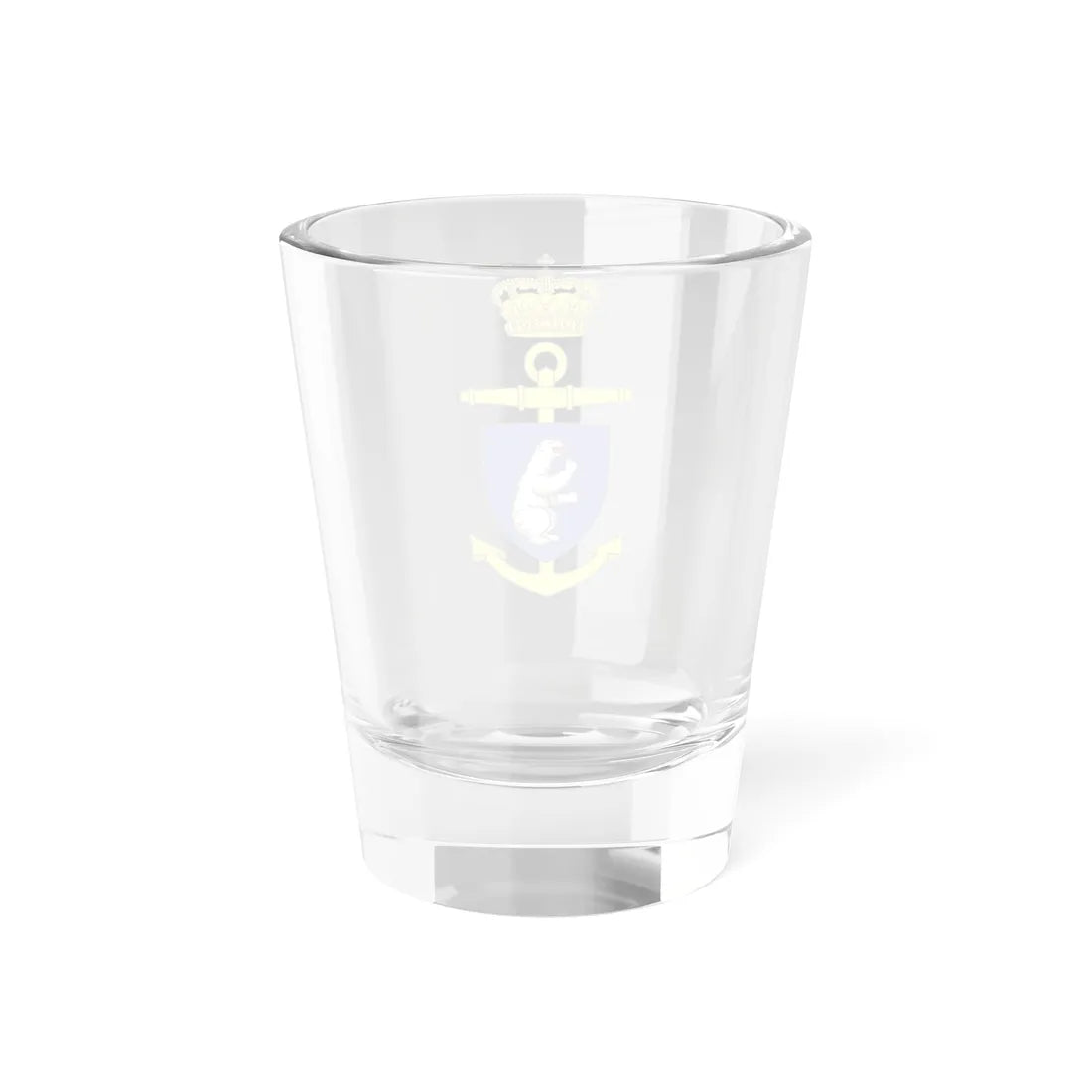 Ships badge for Hvidbjørnen F360 (Denmark) (Coat of Arms) Shot Glass 1.5oz - Go Mug Yourself