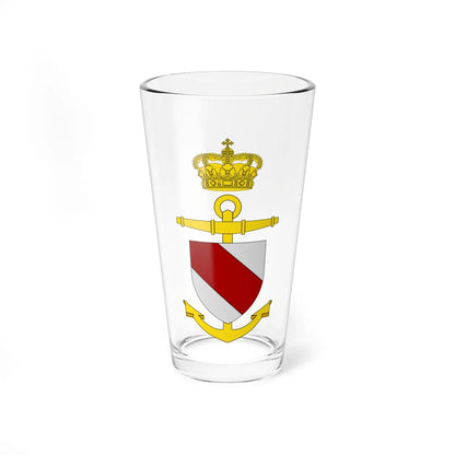 Ships badge for Iver Huitfeldt F361 (Denmark) (Coat of Arms) Pint Glass 16oz 16oz - Go Mug Yourself
