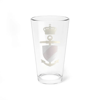 Ships badge for Iver Huitfeldt F361 (Denmark) (Coat of Arms) Pint Glass 16oz - Go Mug Yourself