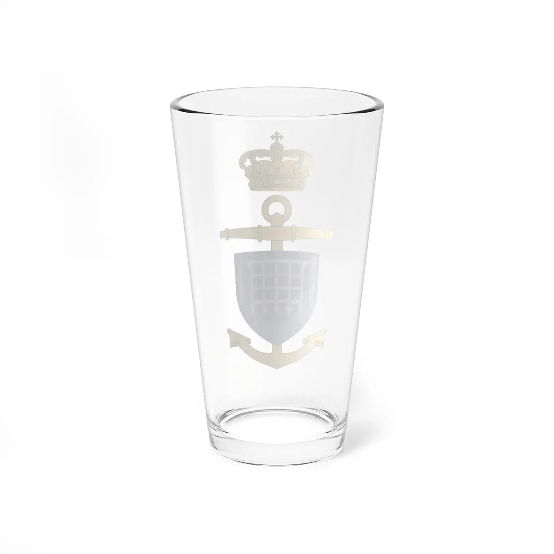 Ships badge for Laaland N40 (Denmark) (Coat of Arms) Pint Glass 16oz - Go Mug Yourself
