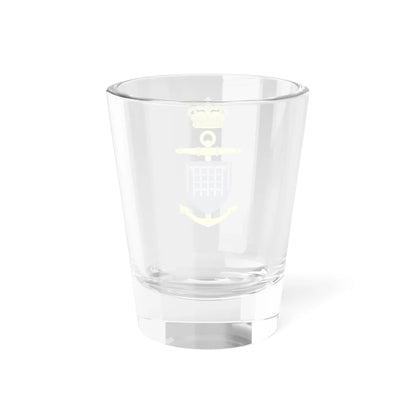 Ships badge for Laaland N40 (Denmark) (Coat of Arms) Shot Glass 1.5oz - Go Mug Yourself