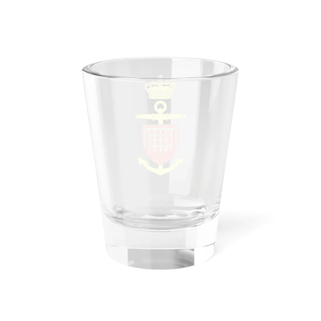 Ships badge for Langeland N42 (Denmark) (Coat of Arms) Shot Glass 1.5oz - Go Mug Yourself
