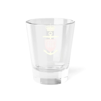 Ships badge for Langeland N42 (Denmark) (Coat of Arms) Shot Glass 1.5oz - Go Mug Yourself