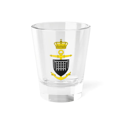 Ships badge for Lougen N41 (Denmark) (Coat of Arms) Shot Glass 1.5oz 1.5oz - Go Mug Yourself