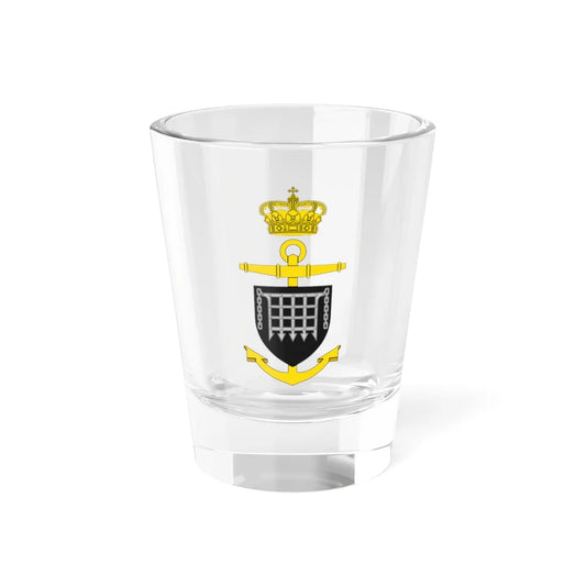 Ships badge for Lougen N41 (Denmark) (Coat of Arms) Shot Glass 1.5oz 1.5oz - Go Mug Yourself