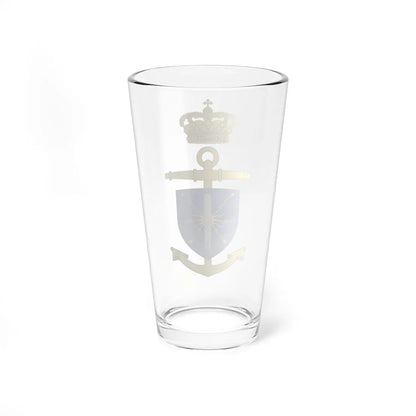Ships badge for motor torpedo boats (Denmark) (Coat of Arms) Pint Glass 16oz - Go Mug Yourself