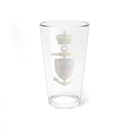 Ships badge for Peter Tordenskiold F356 (Denmark) (Coat of Arms) Pint Glass 16oz - Go Mug Yourself