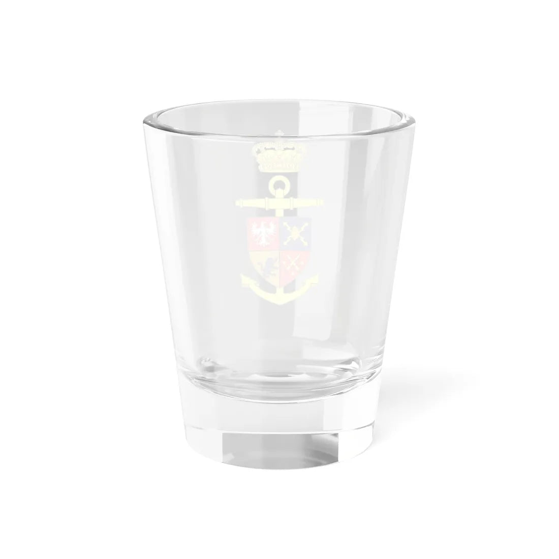 Ships badge for Peter Tordenskiold F356 (Denmark) (Coat of Arms) Shot Glass 1.5oz - Go Mug Yourself