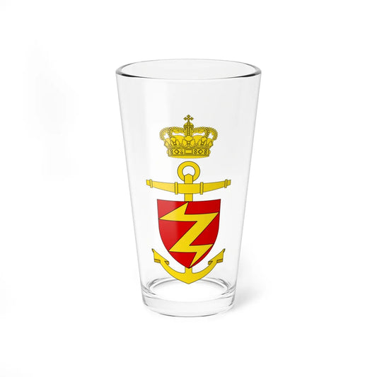 Ships badge for Peter Willemoes F362 (Denmark) (Coat of Arms) Pint Glass 16oz 16oz - Go Mug Yourself