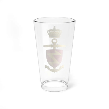 Ships badge for Peter Willemoes F362 (Denmark) (Coat of Arms) Pint Glass 16oz - Go Mug Yourself