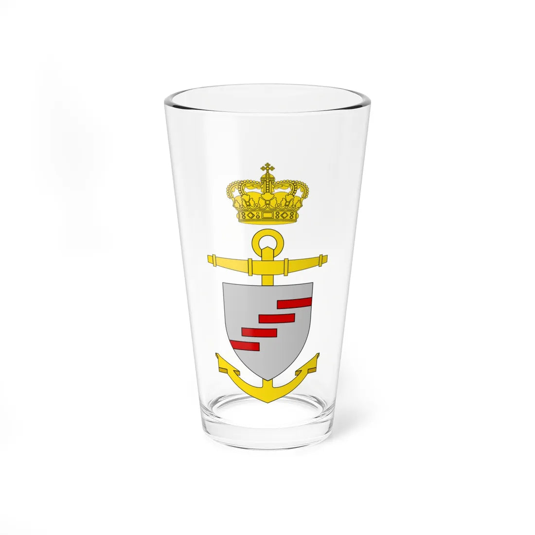 Ships badge for Rodsteen P546 (Denmark) (Coat of Arms) Pint Glass 16oz 16oz - Go Mug Yourself