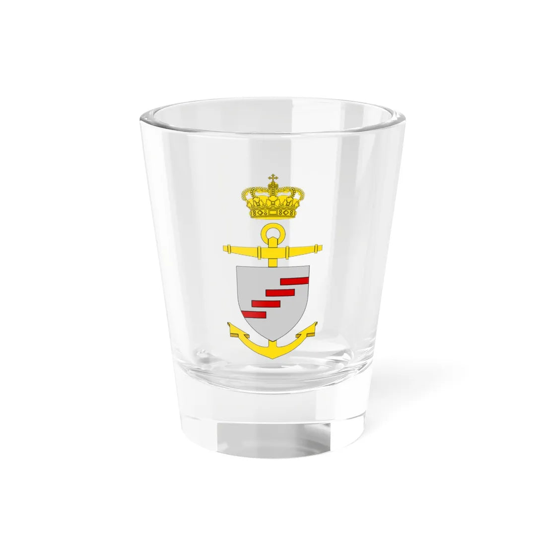 Ships badge for Rodsteen P546 (Denmark) (Coat of Arms) Shot Glass 1.5oz 1.5oz - Go Mug Yourself
