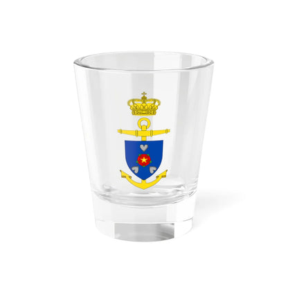 Ships badge for Sehested P547 (Denmark) (Coat of Arms) Shot Glass 1.5oz 1.5oz - Go Mug Yourself