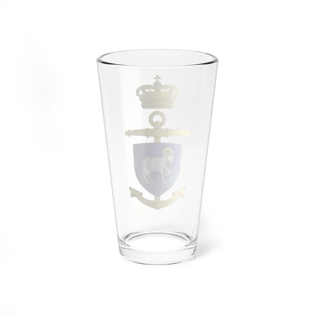 Ships badge for Vædderen F359 (Denmark) (Coat of Arms) Pint Glass 16oz - Go Mug Yourself