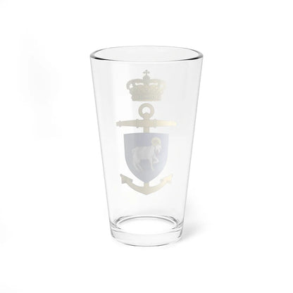 Ships badge for Vædderen F359 (Denmark) (Coat of Arms) Pint Glass 16oz - Go Mug Yourself