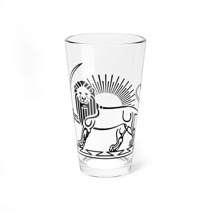 Shir  Khorshid1 (Iran) (Coat of Arms) Pint Glass 16oz 16oz - Go Mug Yourself