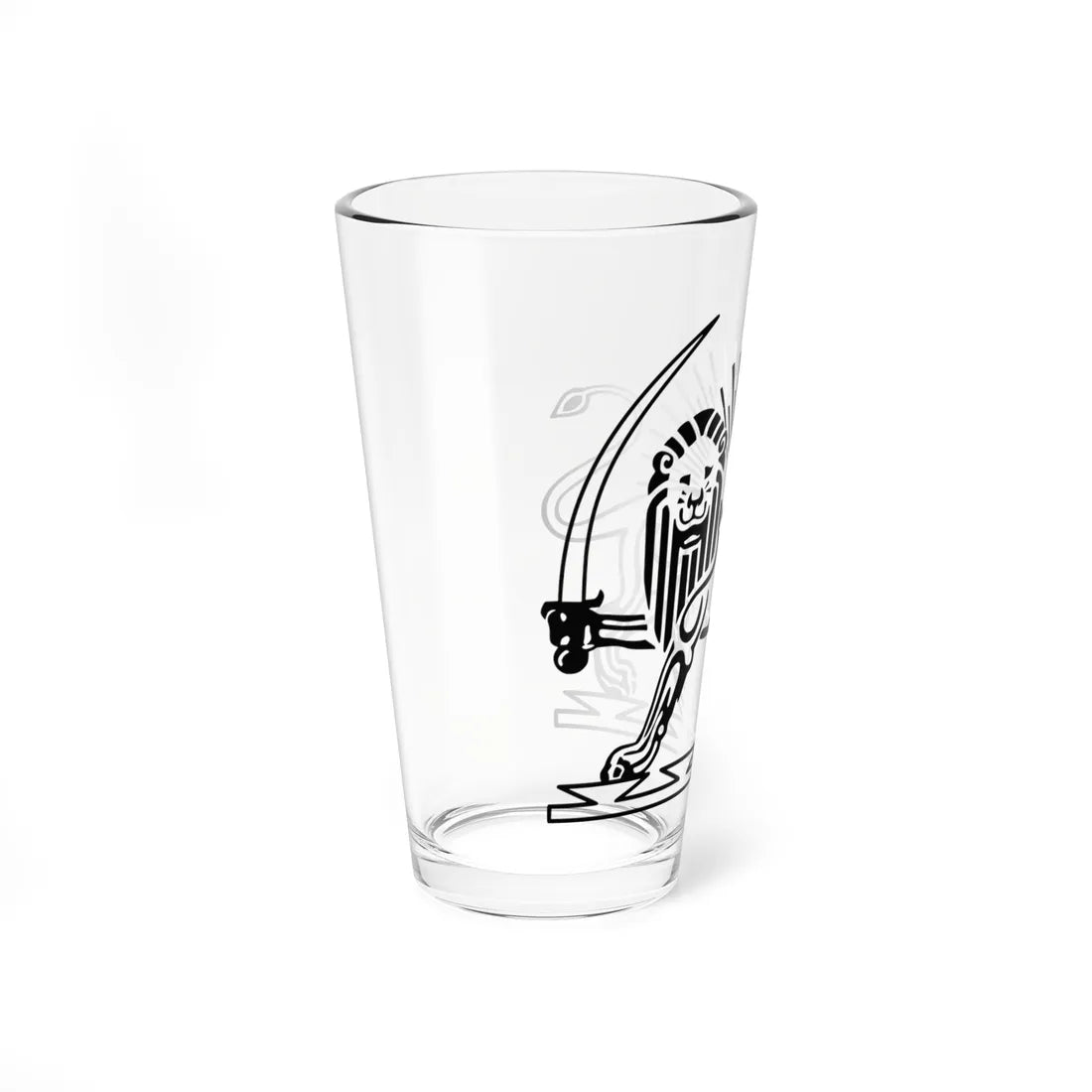 Shir  Khorshid1 (Iran) (Coat of Arms) Pint Glass 16oz - Go Mug Yourself