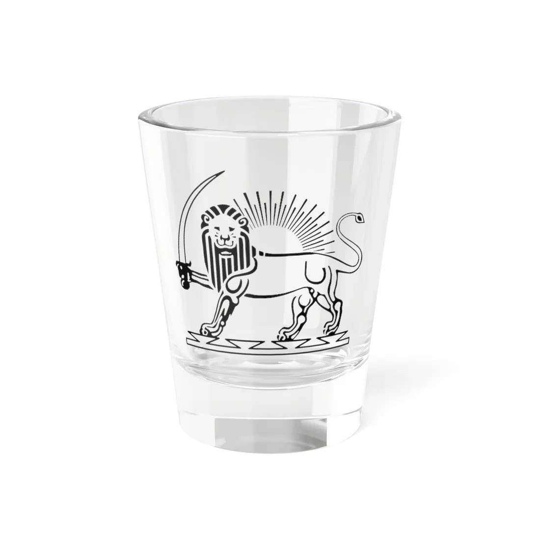 Shir  Khorshid1 (Iran) (Coat of Arms) Shot Glass 1.5oz - Go Mug Yourself