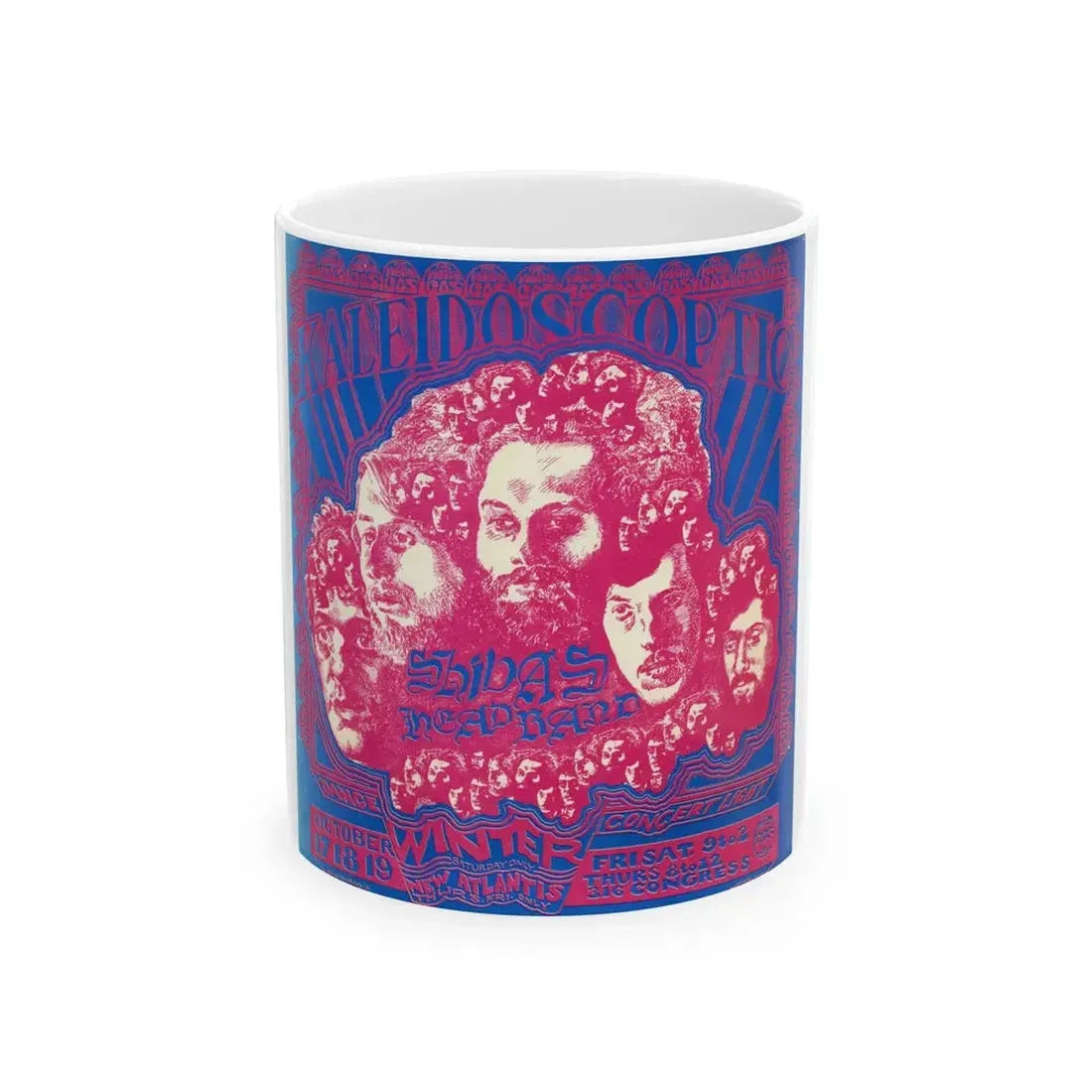 Shivas Headband (Music Poster) White Coffee Mug 11oz - Go Mug Yourself