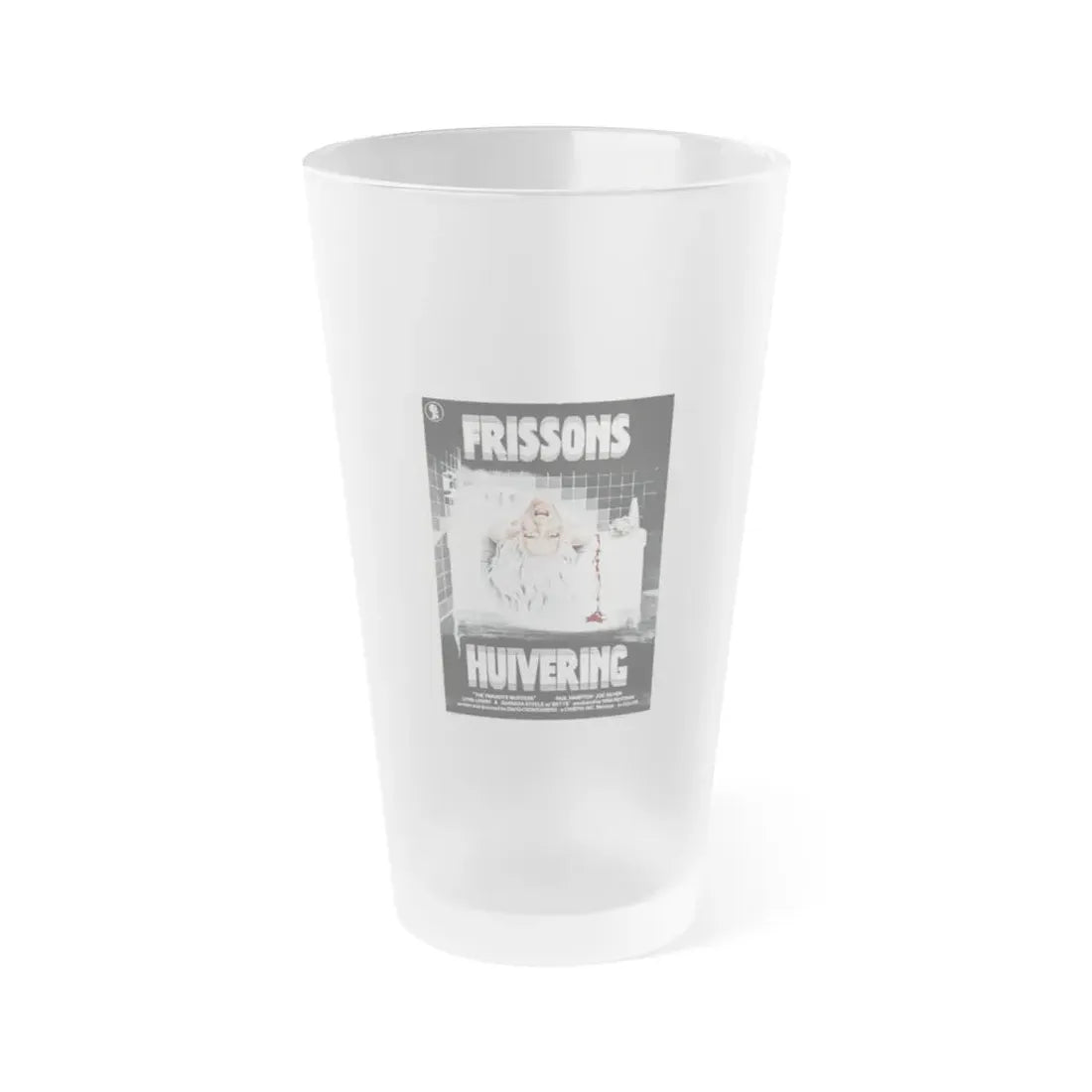 SHIVERS (BELGIAN) 1975 Movie Poster - Frosted Pint Glass 16oz Default Title - Go Mug Yourself