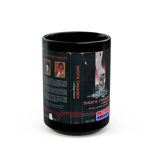 SHOCK CHAMBER (VHS COVER) - Black Coffee Mug 15oz - Go Mug Yourself