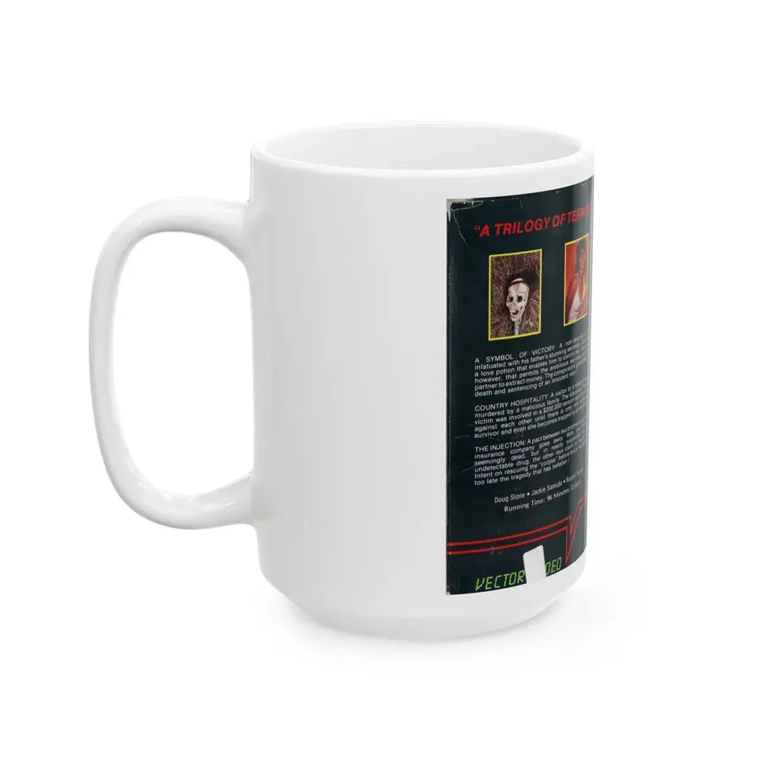 SHOCK CHAMBER (VHS COVER) - White Coffee Mug - Go Mug Yourself