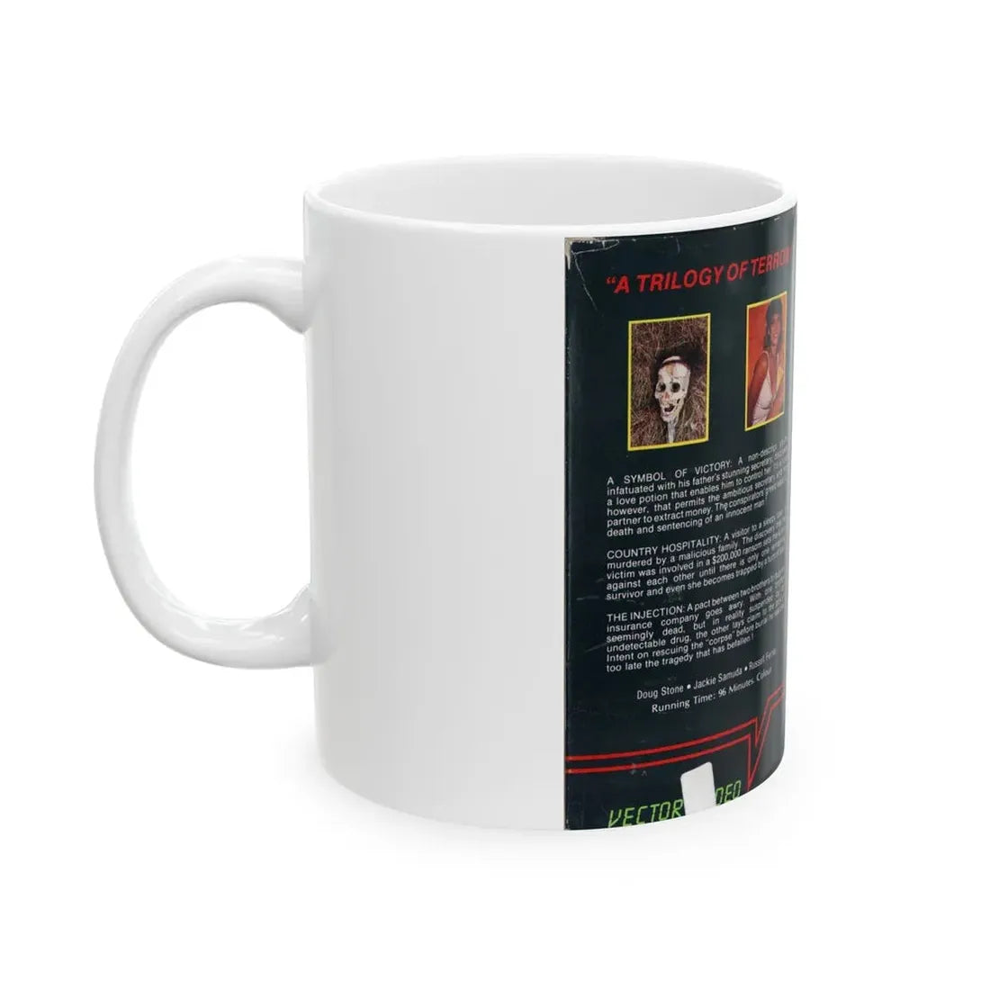 SHOCK CHAMBER (VHS COVER) - White Coffee Mug - Go Mug Yourself