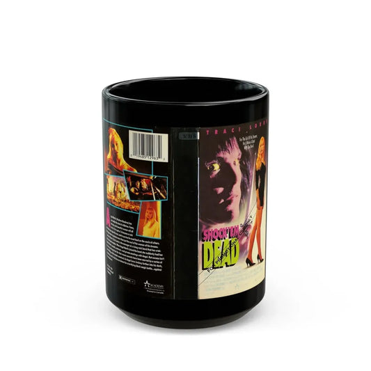 SHOCK EM DEAD TRACI LORDS (VHS COVER) - Black Coffee Mug 15oz - Go Mug Yourself