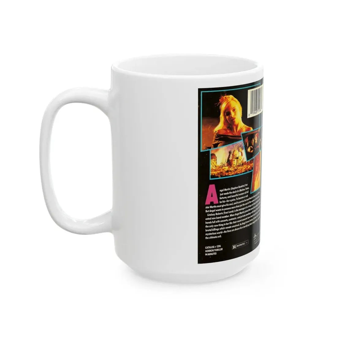 SHOCK EM DEAD TRACI LORDS (VHS COVER) - White Coffee Mug - Go Mug Yourself