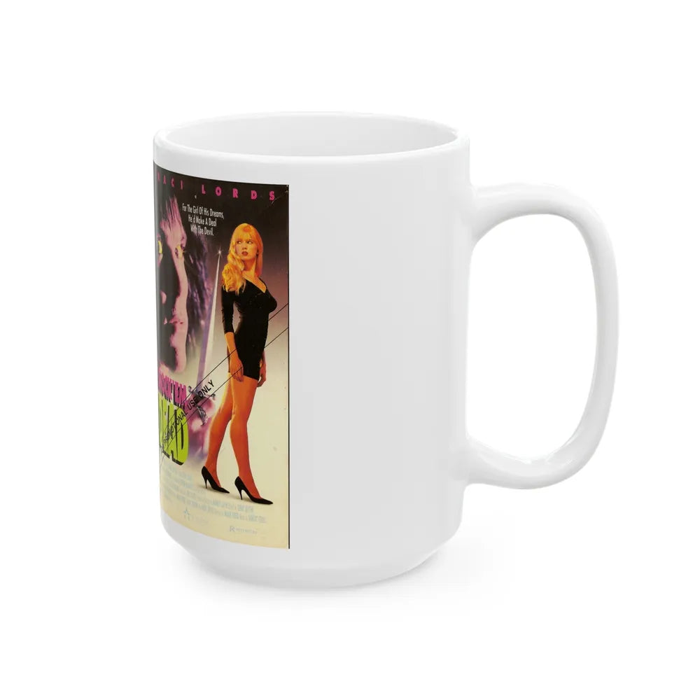 SHOCK EM DEAD TRACI LORDS (VHS COVER) - White Coffee Mug-Go Mug Yourself