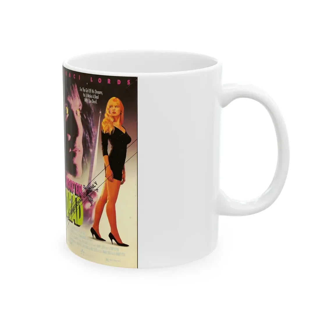 SHOCK EM DEAD TRACI LORDS (VHS COVER) - White Coffee Mug - Go Mug Yourself
