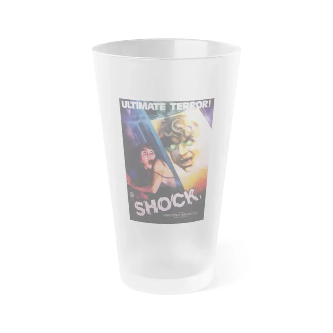 SHOCK (SCHOCK) 1977 Movie Poster - Frosted Pint Glass 16oz Default Title - Go Mug Yourself