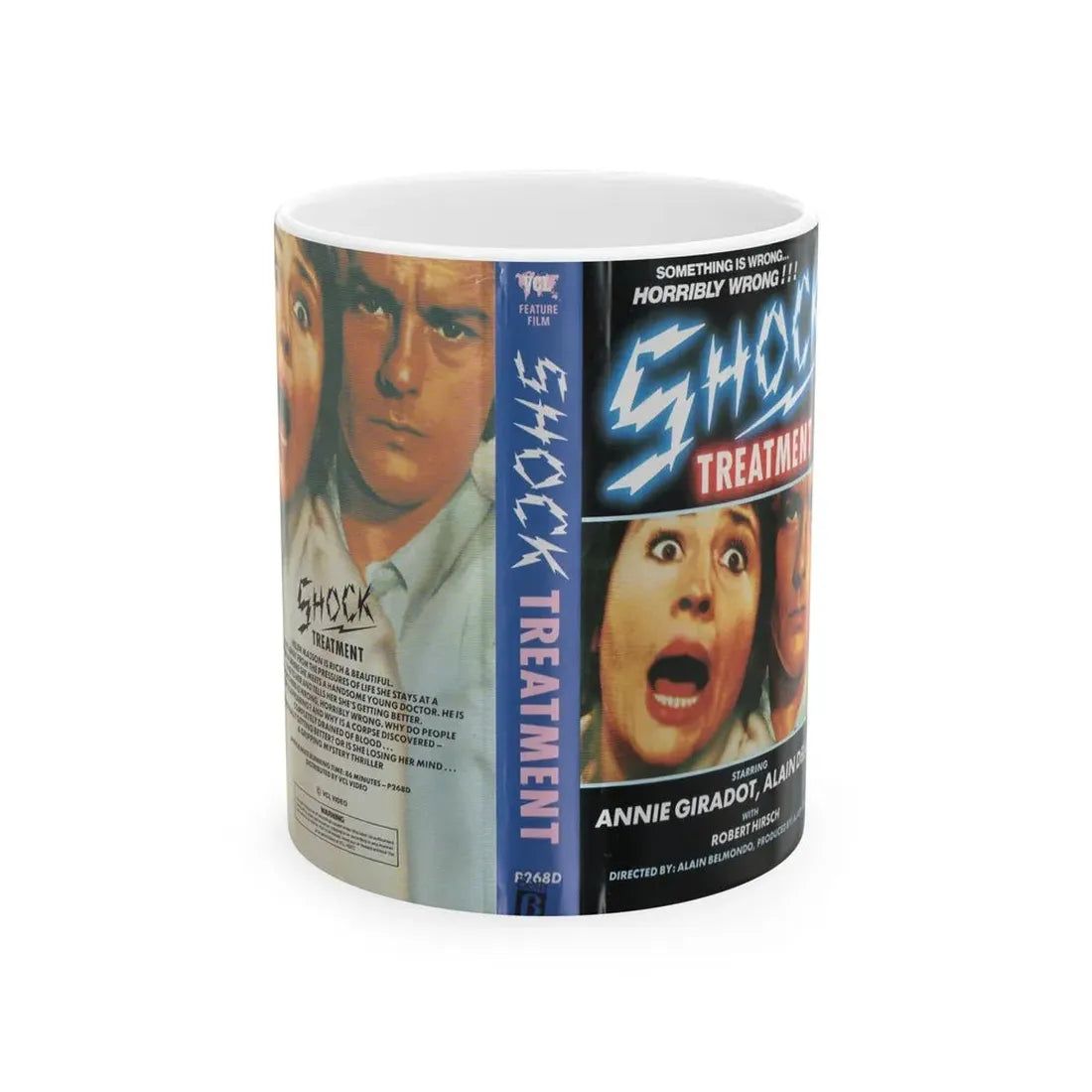 SHOCK TREATMENT (VHS COVER) - White Coffee Mug 11oz - Go Mug Yourself