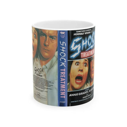 SHOCK TREATMENT (VHS COVER) - White Coffee Mug 11oz - Go Mug Yourself
